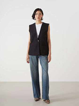 LCW Jeans İNDİGO Baggy Fit Kadın Jean Pantolon