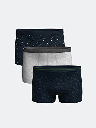 LC WAIKIKI Karişik Standart Kalıp Pamuklu Esnek Erkek Boxer 3'lü