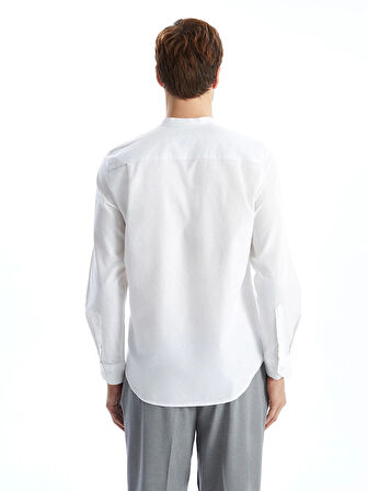 LCWAIKIKI Classic Beyaz Regular Fit Uzun Kollu Oxford Erkek Gömlek