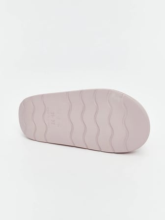 LCW STEPS Pembe Tek Bantlı Baskılı Kız Çocuk Terlik
