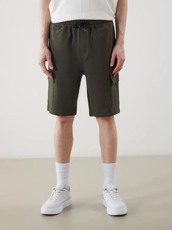XSIDE Haki Slim Fit Erkek Kargo Şort
