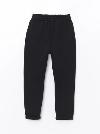 LCW Kids Siyah Beli Lastikli Basic Erkek Çocuk Jogger Eşofman Alt