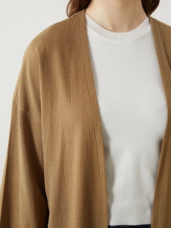 LCWAIKIKI Classic Sari Şal Yaka Kadın Hırka