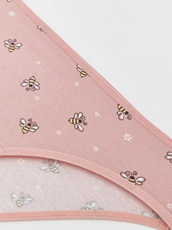 LCW Young Pembe Baskılı Bikini Külot 5'li Paket