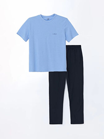 LC WAIKIKI Lacivert Standart Kalıp Erkek Pijama Takımı