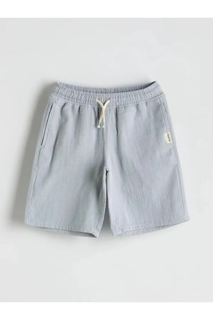 LCW Kids Gri Beli Lastikli Erkek Çocuk Şort