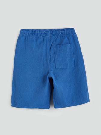 LCW Kids Mavi Beli Lastikli Erkek Çocuk Şort