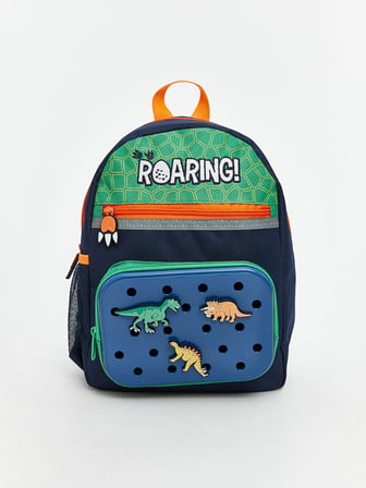 LCW ACCESSORIES Lacivert Dinozor Baskılı Erkek Çocuk Okul Çantası