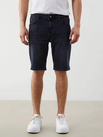 LCW Jeans Siyah Standart Kalıp Erkek Jean Şort