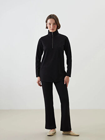 LCWAIKIKI Classic Siyah Dik Yaka Kadın Tunik