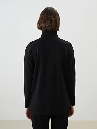 LCWAIKIKI Classic Siyah Dik Yaka Kadın Tunik
