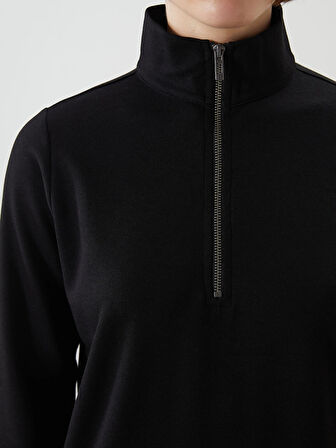 LCWAIKIKI Classic Siyah Dik Yaka Kadın Tunik