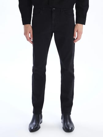 LCW Jeans Siyah Regular Fit Erkek Jean Pantolon