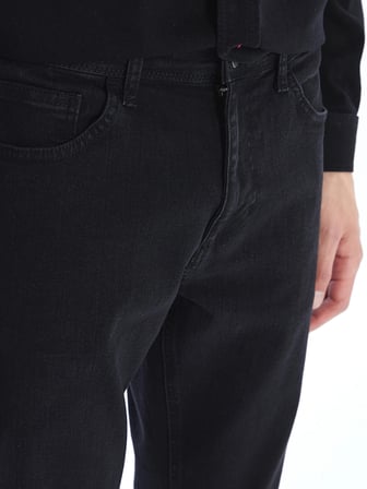 LCW Jeans Siyah Regular Fit Erkek Jean Pantolon