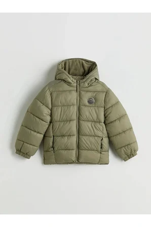 LCW KidsHaki Kapüşonlu Erkek Çocuk Şişme Mont