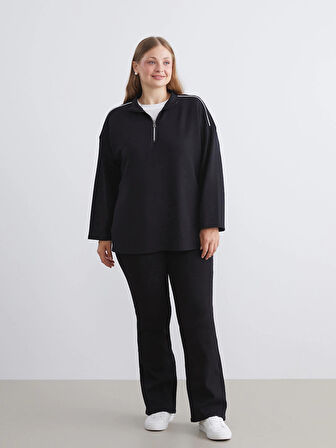 LCWAIKIKI Classic Siyah Flare Kadın Jean Pantolon