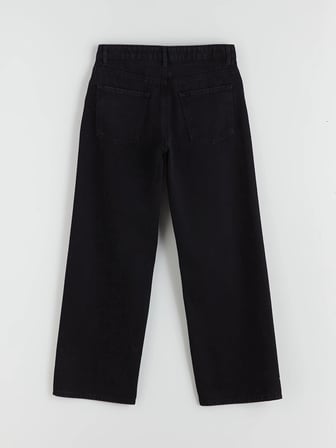 LCW Jeans Siyah Baggy Fit Kadın Jean Pantolon