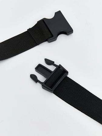 LCW ACCESSORIES Siyah Fermuarlı Erkek Bel Çantası