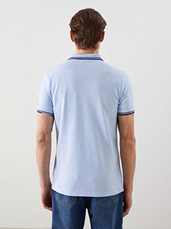 LCWAIKIKI Classic Mavi Polo Yaka Pike Erkek Tişört