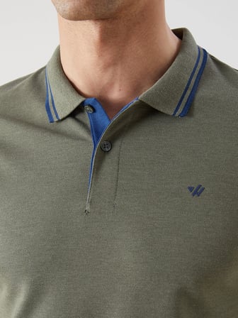 LCWAIKIKI Classic Haki Polo Yaka Pike Erkek Tişört