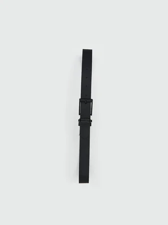 LCW ACCESSORIES Siyah Deri Görünümlü Erkek Çocuk Kemer