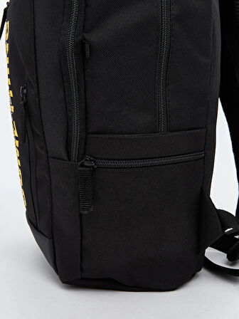 LCW ACCESSORIES Siyah Yazı Baskılı Erkek Çocuk Okul Çantası