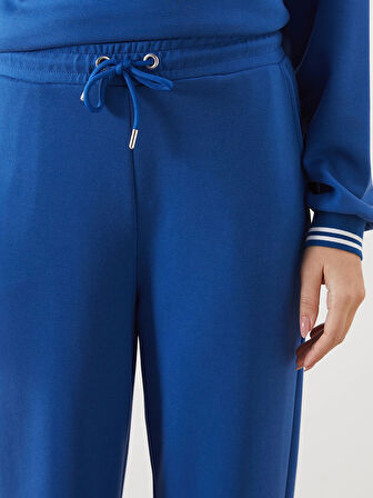LCWAIKIKI Classic Mavi Beli Lastikli Kadın Jogger Eşofman Altı