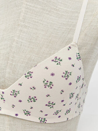 LCW DREAM Pembe Balensiz Dolgusuz Çiçekli Sütyen