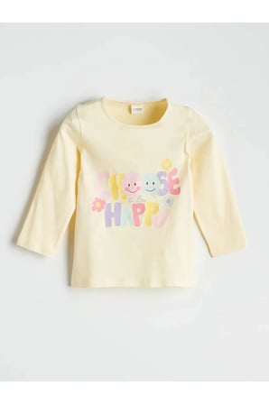 LCW Kids Mavi Baskılı Kız Çocuk Pijama Takım