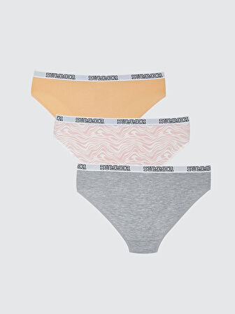 LCW Young Pembe Baskılı Bikini Külot 3'lü