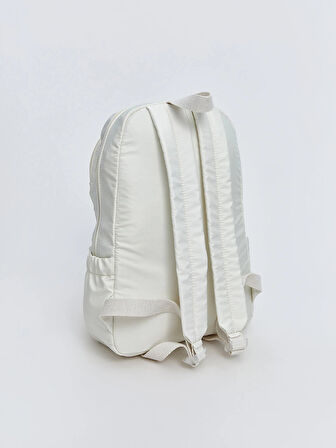 LCW ACCESSORIES Ekru Çok Bölmeli Kız Çocuk Sırt Çantası