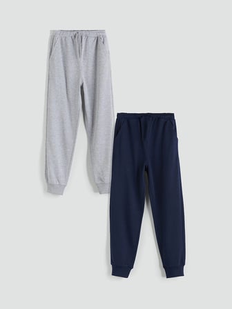 LC WAIKIKI Lacivert Beli Lastikli Erkek Çocuk Jogger Eşofman Alt 2'li