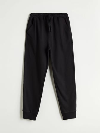 LC Waikiki Siyah Beli Lastikli Erkek Çocuk Jogger Eşofman Alt 2'li