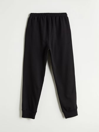 LC Waikiki Siyah Beli Lastikli Erkek Çocuk Jogger Eşofman Alt 2'li