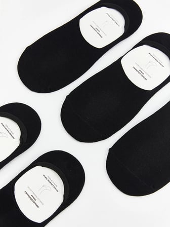 LCW ACCESSORIES Siyah Bambu Erkek Babet Çorap 5'li
