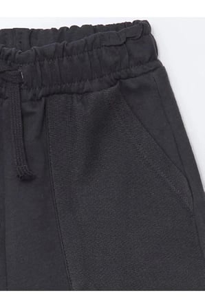 LCW Kids Antrasit Basic Beli Lastikli Pamuklu Erkek Çocuk Şort