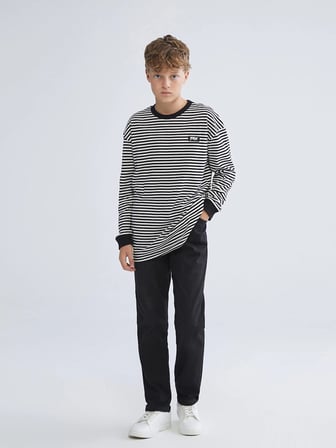 LCW Kids Siyah Slim Fit Erkek Çocuk Jean Pantolon