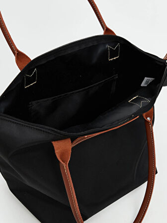 LCW ACCESSORIES Siyah Deri Görünümlü Kadın Kol Çantası