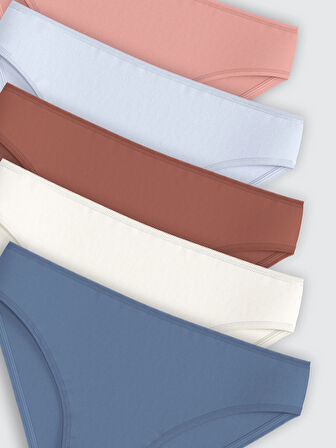 LCW DREAM Pembe Düz Bikini Külot 5'li Paket