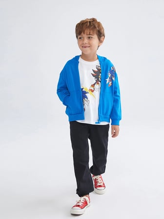 LCW Kids Siyah Basic Erkek Çocuk Polar Astarlı Jean Pantolon