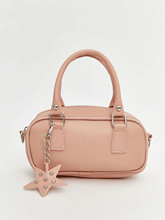 LCW ACCESSORIES Pembe Deri Görünümlü Kadın Omuz Çantası
