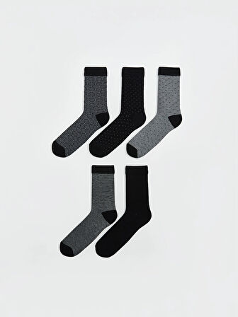 LCW ACCESSORIES Karişik Desenli Erkek Soket Çorap 5'li