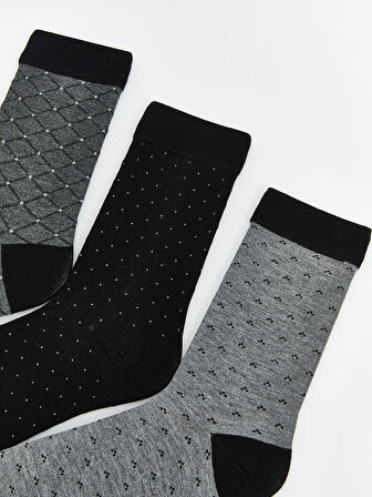 LCW ACCESSORIES Karişik Desenli Erkek Soket Çorap 5'li