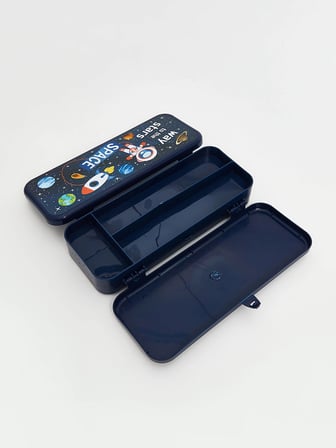 LCW ACCESSORIES Lacivert Uzay Baskılı Çocuk Kalem Kutusu