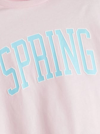 LCW Kids Pembe Bisiklet Yaka Kız Çocuk Tişört