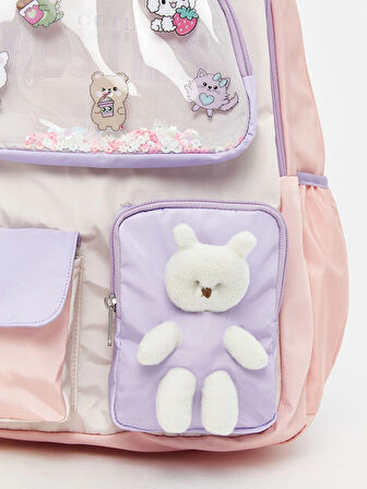 LCW ACCESSORIES Pembe Baskılı Kız Çocuk Sırt Çantası