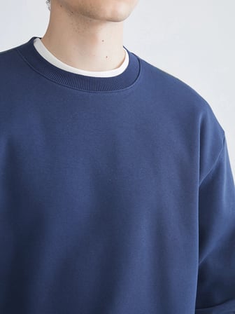 XSIDE İndigo Bisiklet Yaka Erkek Sweatshirt