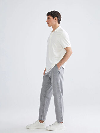 LCW Jeans Gri 700 Straight Fit Erkek Jean Pantolon