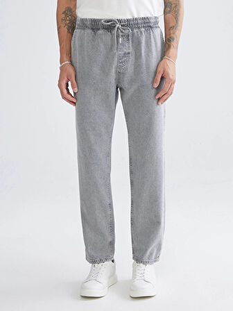 LCW Jeans Gri 700 Straight Fit Erkek Jean Pantolon