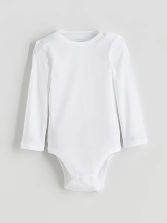 LCW baby Ekru Basic Erkek Bebek Çıtçıtlı Body 2'li